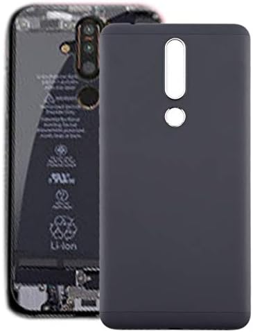 Nokia 3.1 Plus için Yan Tuşlu YANGJİAN Pil Arka Kapağı(Beyaz) (Beyaz Renk)