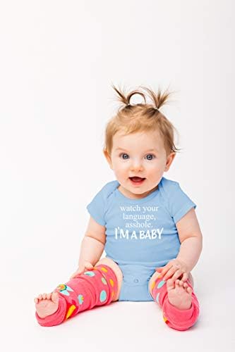 Dilini izle A-Delik Ben Bir Bebeğim Komik Sevimli Bebek Sarmaşık, Tek Parça Bebek Bodysuit