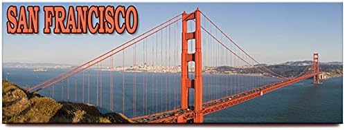 Golden Gate Köprüsü panoramik buzdolabı mıknatısı San Francisco California seyahat hediyelik eşya