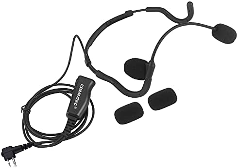 Mic ile COMMİXC Walkie Talkie Kulaklık, On-Kulak Headworn Mikrofon PTT ile İki Yönlü Radyo Kulaklık, Motorola İki Yönlü Radyolar