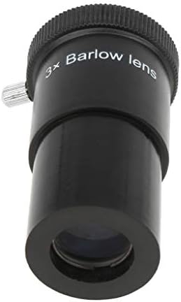 Plastik 3X Barlow Lens 1.25 inç Astronomik Teleskop Oküler için Siyah