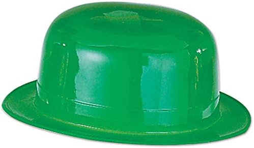 Beistle 33978 48'li Paket Plastik Derbiler Parti Şapkası, Yeşil