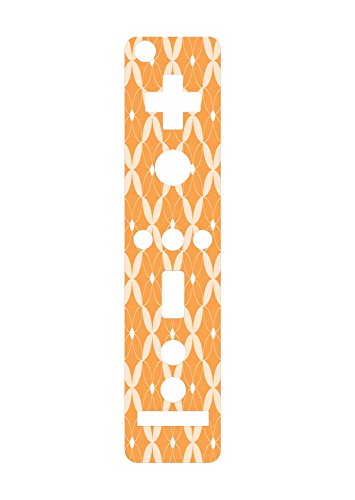 Argyle Geometrik Çiçek Şeftali Turuncu Eğlenceli Tasarım Vinil Decal Sticker Cilt debbie'nin Tasarımlar tarafından Wiimote Wii