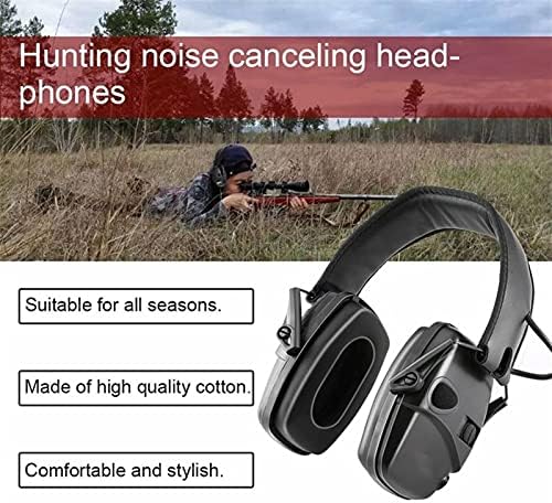 RONGXI Kulak Koruyucu, 2/Adet Elektronik Çekim Kulaklık Anti-Gürültü Darbe Kulak Koruyucu Açık Spor Ses Amplifikasyon Kulaklık