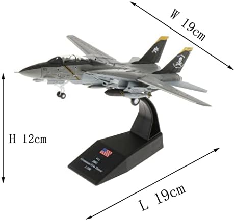 T TOOYFUL 1: 100 Ölçekli F 14 Uçak + F 4 Avcı Modeli Uçak Ev Dekor