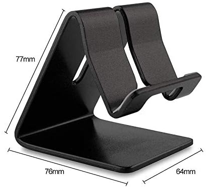 UXZDX CUJUX Cep Telefonu Tutucu-Cep Telefonu Standı, Telefon Dock, Anahtarı ile Uyumlu Standı, Tüm Smartphone,Siyah,Gümüş (Renk: