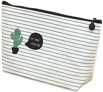 U-M Taşınabilir Kozmetik Çantası Mini makyaj çantası Kaktüs Desen Seyahat Organizatör Kılıfı makyaj çantası Kadın Kızlar için