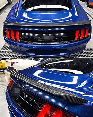 2015-2020 Ford Mustang için GT350 Stil Arka Spoiler Kuyruk Kanat Trim Parlak Siyah