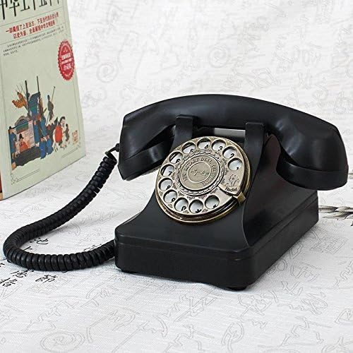 S21DAI Eski Moda Telefon Döner Arama Telefon Antika Retro Telefon Sabit Ev Sabit hat Kırmızı