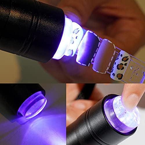 Mini UV ışık Nail Art Baskı ile Düz Silikon Kafa El UV Jel tırnak Lambası Taşınabilir Hızlı Kuru tırnak Kurutucu için Kabartmalı