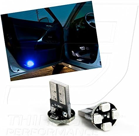 TGP T10 mavi 4 LED SMD kapı ışık kama ampuller çifti 2004-2011 Toyota RAV4 ile uyumlu
