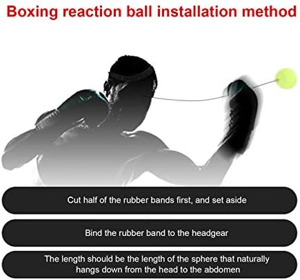 PBOHUZ Boks Topu Kafa Bandı ile 2 adet Boks Mücadele Topu Hız Reaksiyon Eğitim Gym Egzersiz Ekipmanları