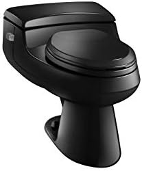 KOHLER K-3597-7 San Raphael Comfort Yükseklik Basınç Lite 1.0 GPF Uzatılmış Tuvalet, Siyah Siyah