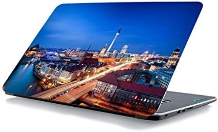 RADANYA Şehir Laptop Cilt Kapak Vinil Sticker Koruyucu Kılıf için 15x10 İnç