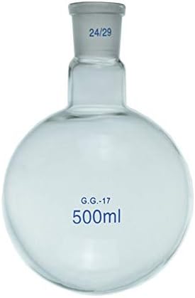 DADAKEWİN 5 ml kaynar Flask yuvarlak Alt 10 Standart Zemin Ağız borosilikat 3.3 Cam ısıya dayanıklı özelleştirilebilir Lab