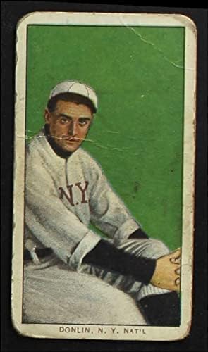 1909 T206 OTUR Mike Donlin New York Giants (Beyzbol Kartı) (Oturmuş) FUAR Devleri