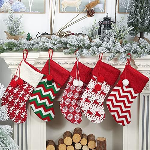 Özel Ad Noel Stocking Örme Noel Stocking Hediye Çantası Kişiselleştirilmiş Noel Stocking Noel Ağacı Dekorasyon