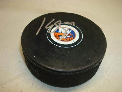 Kyle Okposo İmzalı New York Islanders Hokey Diski İmzalı 1A İmzalı NHL Diskleri