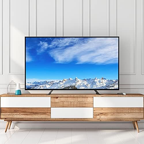 WALİ Evrensel TV Sehpası Masa Üstü, Çoğu 23 ila 42 inç LCD Düz Ekran TV için, VESA 200 x 400 mm'ye kadar (TVS002), Siyah