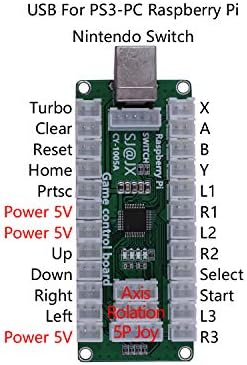 SJ@JX Arcade Oyun Denetleyicisi USB Encoder Kurulu Gamepad LED Mikroswitch Düğmesi Analog Joystick Uçan Sopa Nintendo Anahtarı