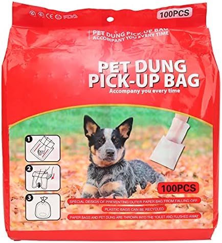Köpek Poop Çanta, Poop Çanta Dağıtıcı Sızdırmaz Kalınlaşmak Açık Pet Poop için(100 Tablet)