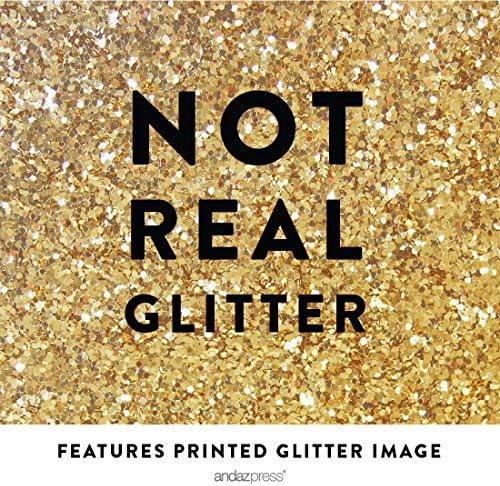 Andaz Basın Çiçek Altın Glitter Baskı Düğün Koleksiyonu, Parti İşaretleri, Alkol, Çünkü Hiçbir Büyük Aşk Hikayesi Hiç bir Salata