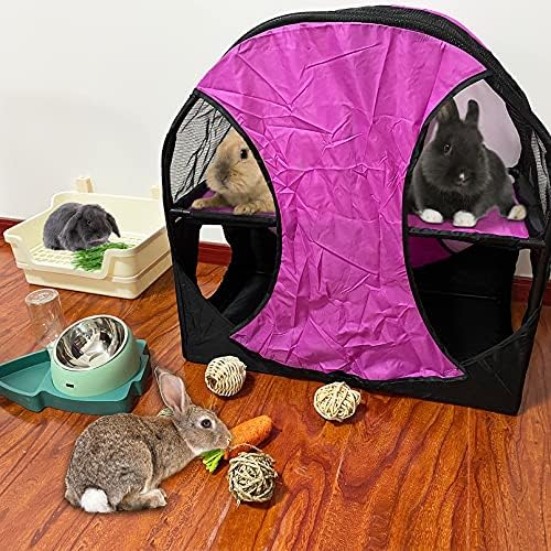 kathson Taşınabilir Tavşan Çadır Tünel Küçük Hayvanlar Bileşik Evi Kedi Kınamak Bunny Dinlenme Gizlemek ıçin Oyun Parkı Oyna
