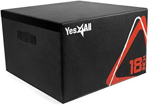 Yes4All İstiflenebilir Yumuşak Plyo Kutusu / Plyometrik Egzersizler için Plyometrik Atlama Kutusu, Crossfit Antrenmanları, Kutu