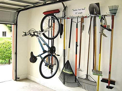 Kalite Pro Ağır Yard Aracı Raf için Garaj, Garaj Depolama Duvar Montaj-Aracı Organizatör Bisiklet Raf Düzenlemek için Bahçe Araçları