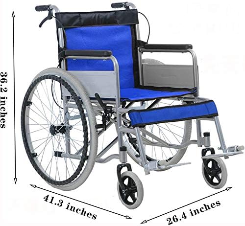 FDSAD Katlanabilir Tekerlekli Sandalye Hafif Seyahat Yürüteç Çok Fonksiyonlu Manuel Taşınabilir Tekerlekli Sandalye Devre Dışı