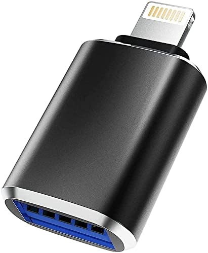 Yıldırım Erkek USB3.0 Dişi Adaptör OTG Kablosu [Apple MFi Sertifikalı]iPhone/iPad/iPod için PAİNİCA USB OTG Data Sync Dönüştürücü