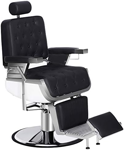 BerberPub berber koltuğu Ağır Uzanmış Hidrolik Saç Şekillendirici Sandalye Berber Dükkanı için, Kuaför, Salon Mobilya Şampuan