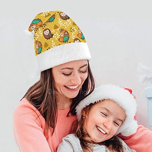 Noel Santa Şapka, Komik Baykuş Noel Tatil Şapka Yetişkinler için, Unisex Konfor Noel Şapka için Yeni Yıl Şenlikli Kostüm Tatil