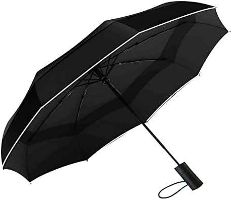 MRTLLOA Kompakt seyahat Şemsiyesi, rüzgar Geçirmez Katlanabilir 10 KABURGA Otomatik Açık ve Kapalı Katlanır Büyük Şemsiye Kadınlar