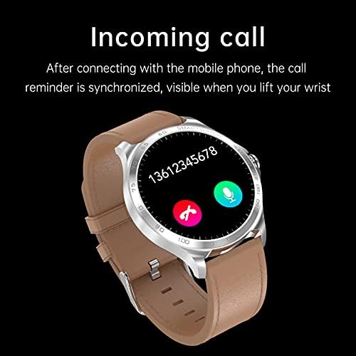 IP68 Su Geçirmez Smartwatch Erkekler Kadınlar için, 10 Spor Modları Gelen Çağrı ve Mesaj Bildirim ve Hava Durumu ve Musik Kontrol