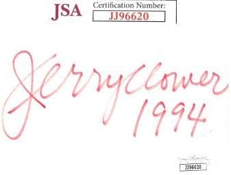 Jerry Clower imzalı 3x5 İndeks Kartı 1994 - JJ96620 (Komedyen) - JSA Sertifikalı-Müzik Kesim İmzaları