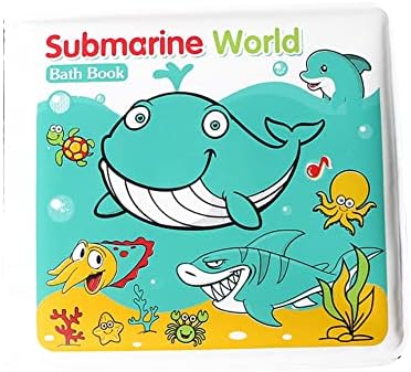 Yirtree Karikatür Hayvan Numarası Su Geçirmez EVA Bebek Banyo Kitap BB Cihaz Geliştirme Oyuncak 1 Deniz Yuvarlak