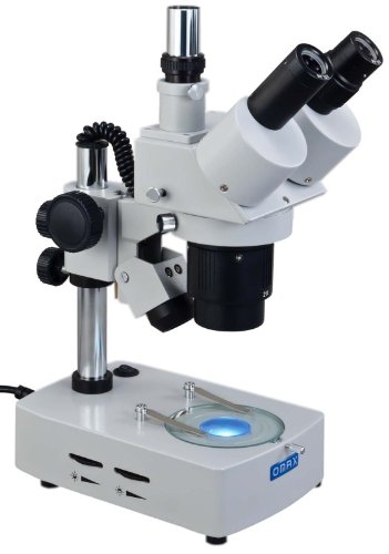 Yansıyan (Üstte) ve İletilen (Altta) ışıklı OMAX 20X-40X-80X Trinoküler Stereo Mikroskop