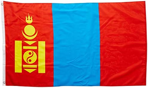 ABD Bayrağı Mağazası Mongolia35P Moğolistan 3ft x 5ft Baskılı Polyester Bayrak