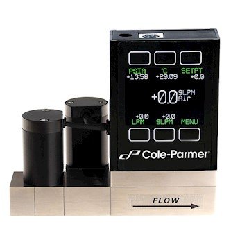 Cole - Parmer Çift Yönlü Akış ve Basınç Kontrolörü, 0-1 mL / dak, 10/32 (F) Conn