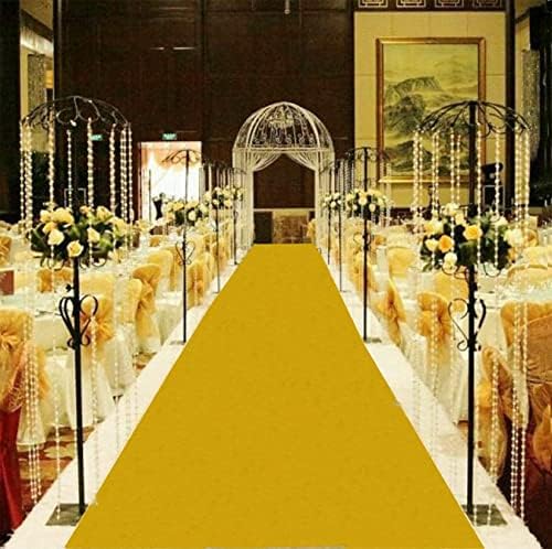 Düğünler için koridor Koşucular Altın Kadife Koridor Halı Koşucu 2FTx10FT Polyester Koridor Koşucu Halı Yumuşak Kadife Koridor