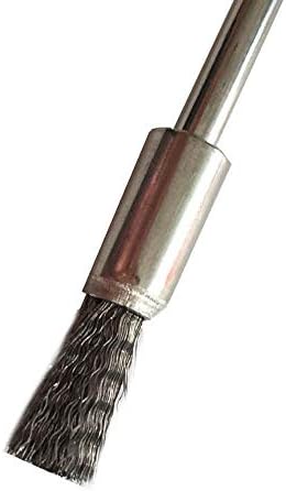 10 Adet Genişletilmiş Paslanmaz Çelik Tel Çelik Temizleme Ucu Fırçalar Kalem Tel Fırça Pas Boya Temizleme Uçları Parlatma Döner