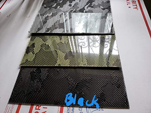 6x 18 x3 / 32 Siyah Kamuflaj Karbon Fiber Fiberglas Plaka Levha Paneli Parlak Bir Tarafı