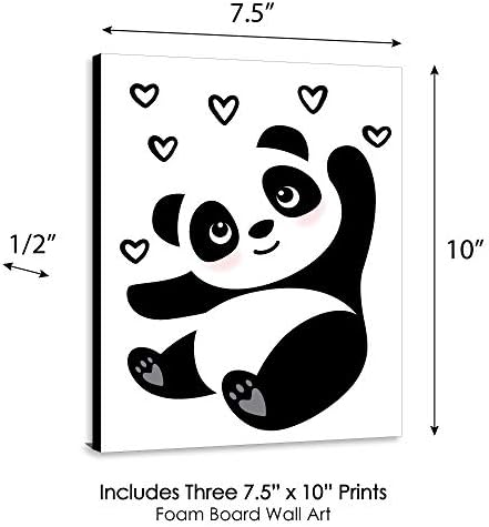 Panda Ayısı Gibi Mutluluk Partisinin Büyük Noktası-Kreş Duvar Sanatı, Çocuk Odası Dekoru ve Panda Ev Dekorasyonu-Hediye Fikirleri-7,5
