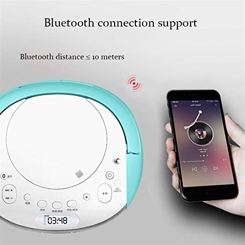 LHHH Hi-Fi Müzik Ses Sistemi Boombox Taşınabilir CD Çalar ile Bluetooth, Uzaktan Kumanda, FM Radyo, USB MP3 Çalma, kulaklık Jakı