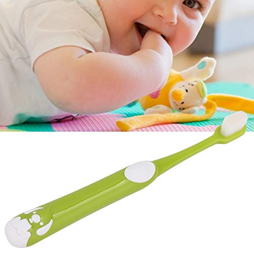 Brrnoo Çocuk Diş Fırçası, silikon Bebek Oral Temizleyici Diş Fırçası Karikatür Yumuşak Güvenli Çocuk Diş Fırçası Ev ve Seyahat