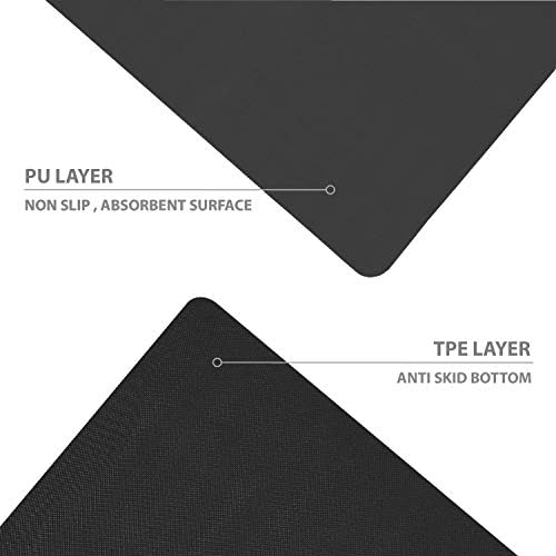 ODODOS Çevre Dostu TPE / PU Yoga Mat, 5mm/ 6mm / 10mm Kaymaz Yüksek Yoğunluklu Anti-Gözyaşı Kat Egzersiz Fitness Pilates Mat