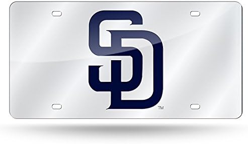 Rıco MLB San Diego Padres Lazer Kesim Plakası, Gümüş