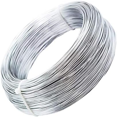INSPİRELLE 20 Ölçer 550 Ayaklar Gümüş Alüminyum Zanaat Tel Bükülebilir Metal Tel Takı Craft Yapımı için