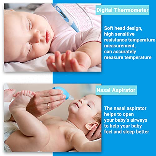 Bebek Sağlık Bakım Seti, PhantomSky Bebek Manikür Seti Kreş Bakımı ile Tıp Dağıtıcı / Bebek Tarak / Fırça/Tırnak Makası/tırnak